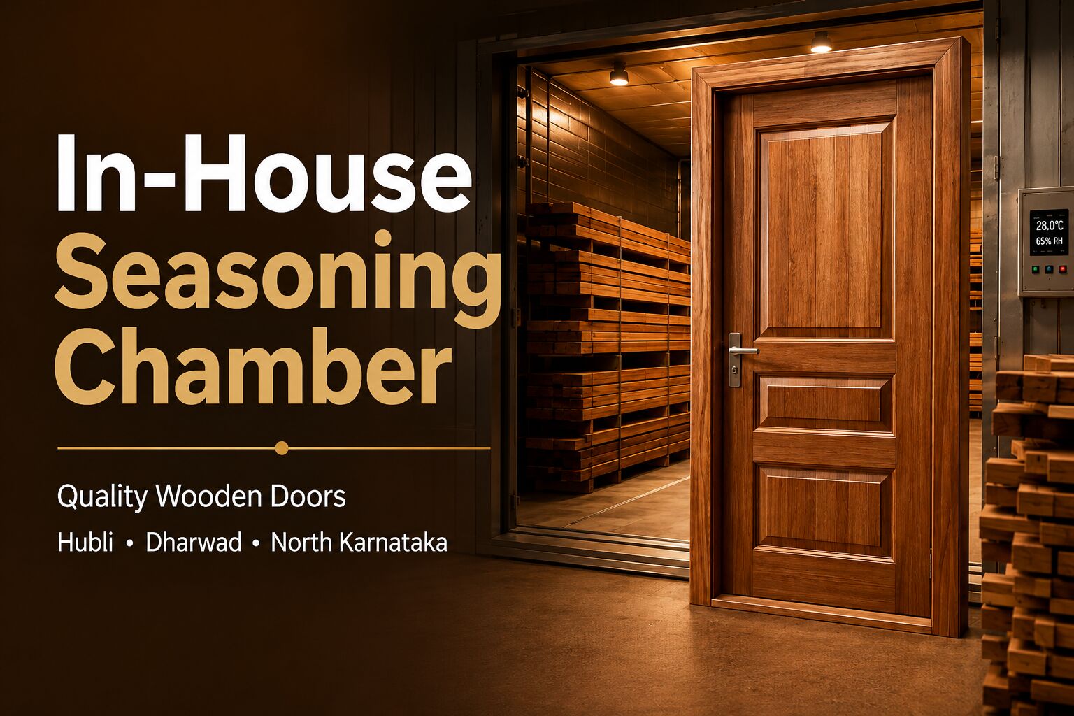 seasoning-chamber-for-quality-wooden-doors-in-hubli-dharwad--north-karnataka-image